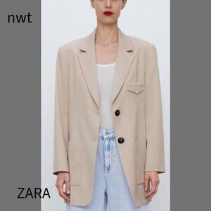 NWT ZARA Long Blazer, Sz XS